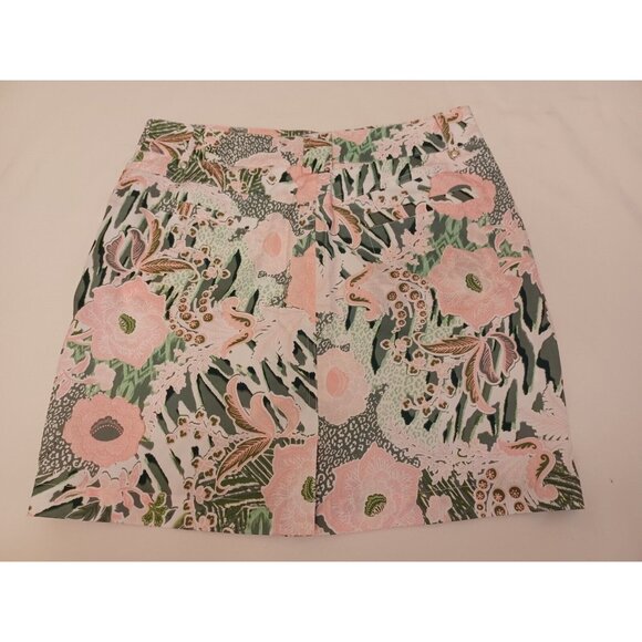 GG Blue Golf Skort Skirt Womens Sz 4 Pink Green Floral Tennis Pickleball Pockets - Picture 6 of 10